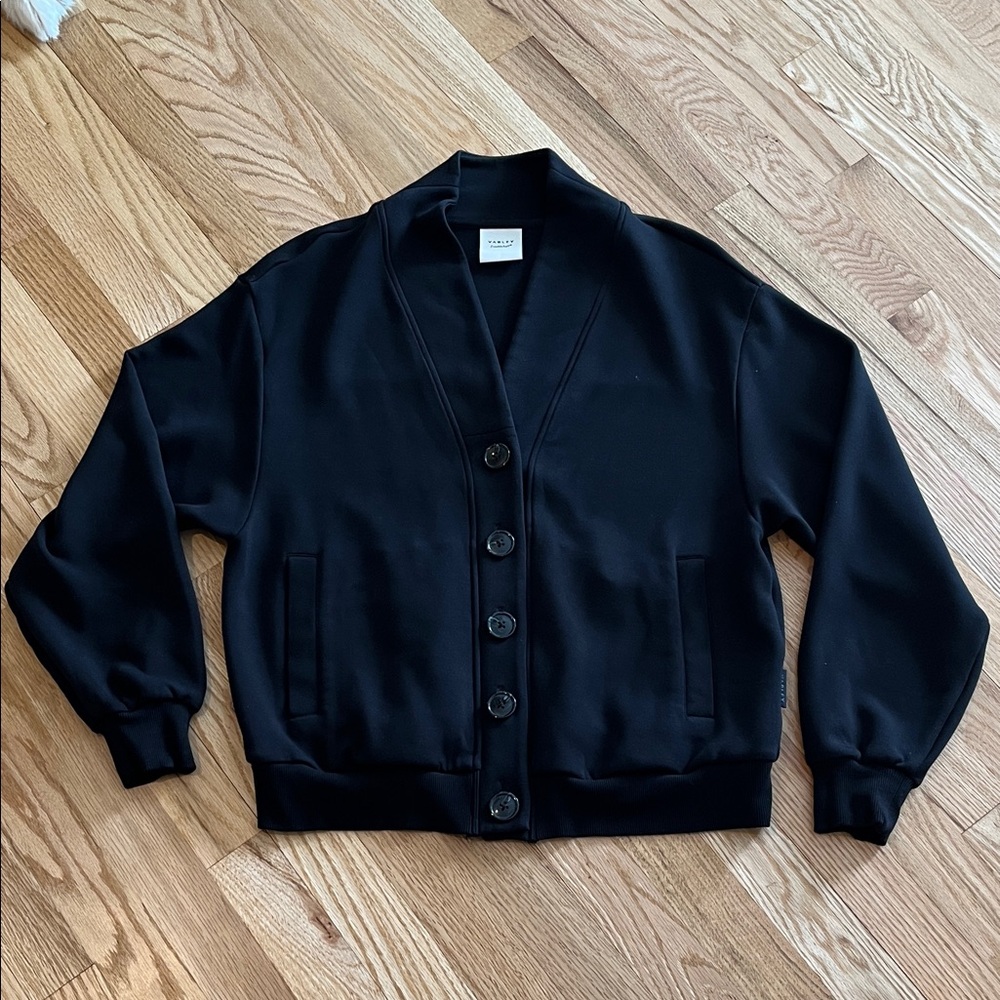 Varley Black Celeste Button Through